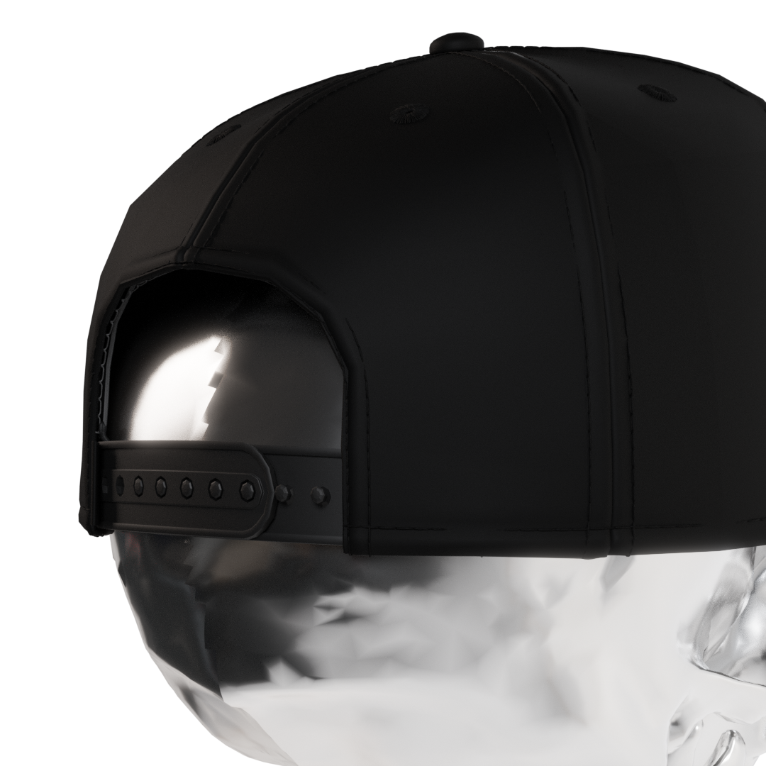 3D 5-Panel Curved Brim Hat Mockup Template