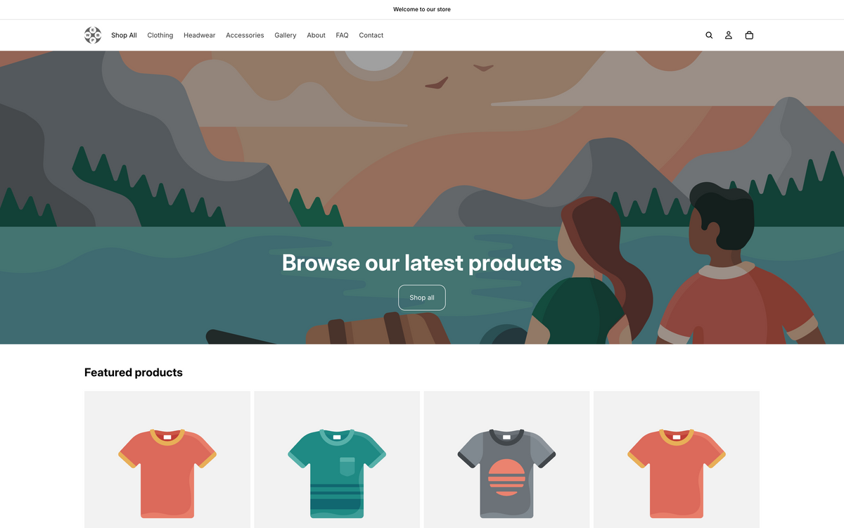 Shopify default