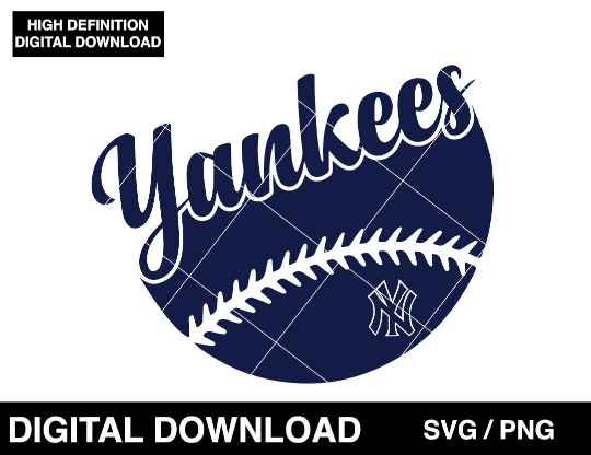 Yankees MLB baseball team SVG