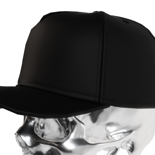 3D 5-Panel Curved Brim Hat Mockup Template