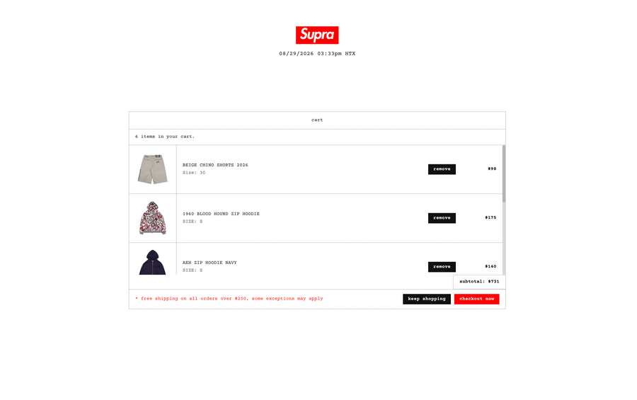 Cart Page