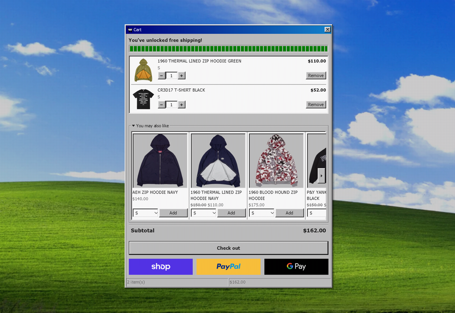 The Cart Dialog