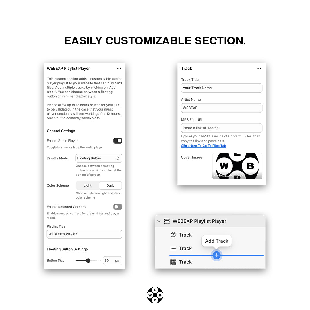 Playlist Music Player Shopify Section