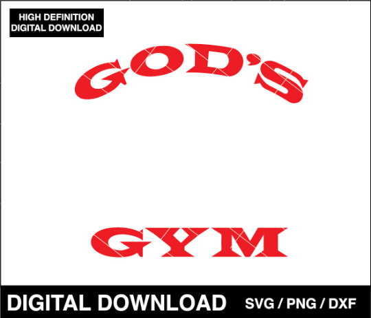 Gods Gym SVG PNG vector clip art