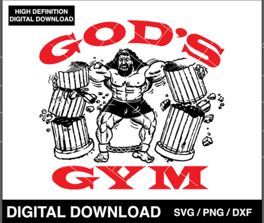Gods Gym SVG PNG vector clip art
