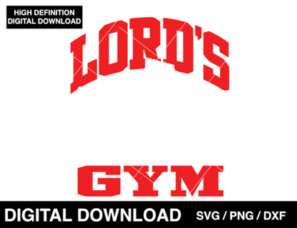 Lords Gym - High Definition Digital Design Clipart File - PNG SVG