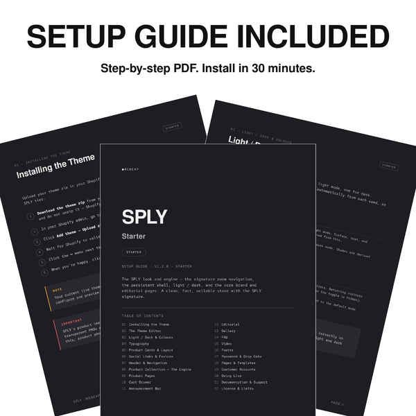 SPLY — Starter Shopify Theme