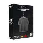 3D Standard Hanging Tee Mockup Template