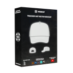 Trucker Hat Vector Mockup